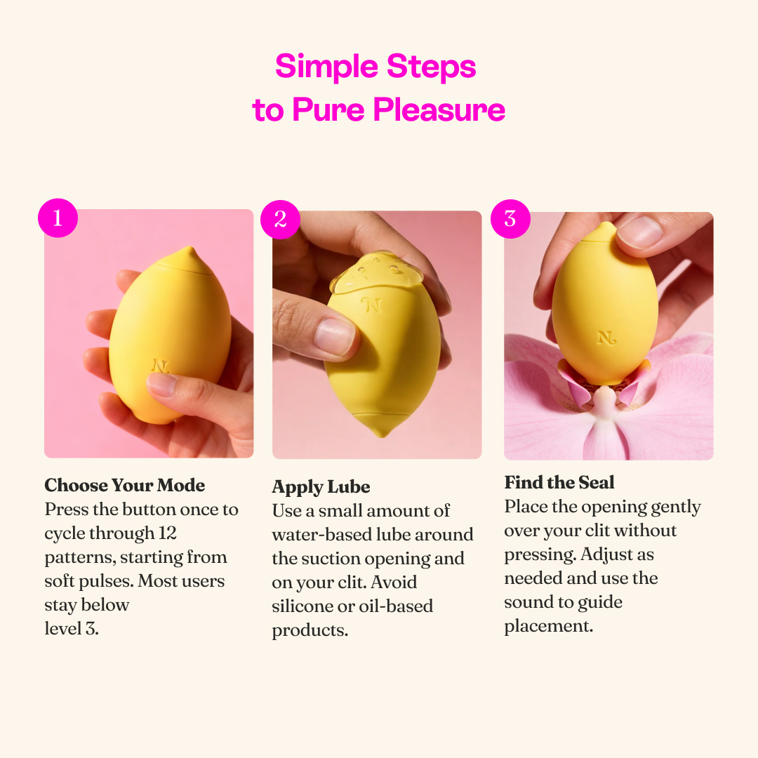 Simple Steps to Pure Pleasure — 3-step guide to using Nancy Lem